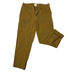 Time and True Cargo khaki Women Pants Size 14 Plus Size Dark Blue Pocket Ankle